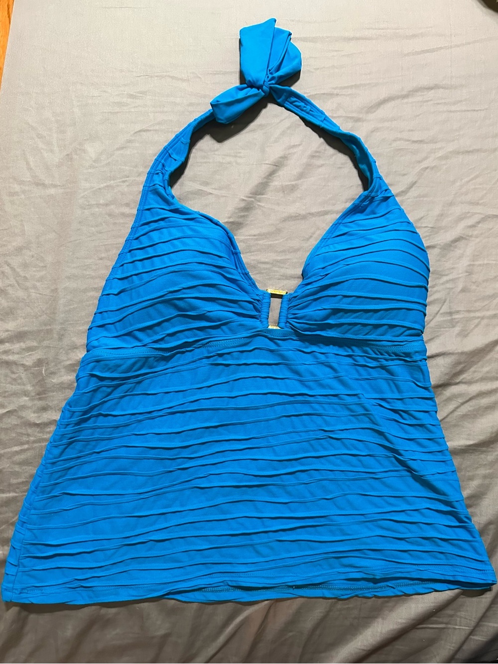 Lauren Ralph Lauren Beach Club Tiered Ruffle Tankini Top